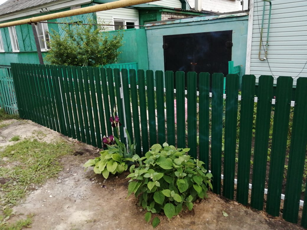 Комбинированный забор 25м штакетник и профлист, ворота, калитка фото8 в Наро-Фоминске