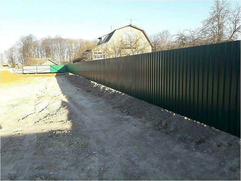 Забор, ворота, калитка из зеленого профлиста 150м фото 4 в Наро-Фоминске