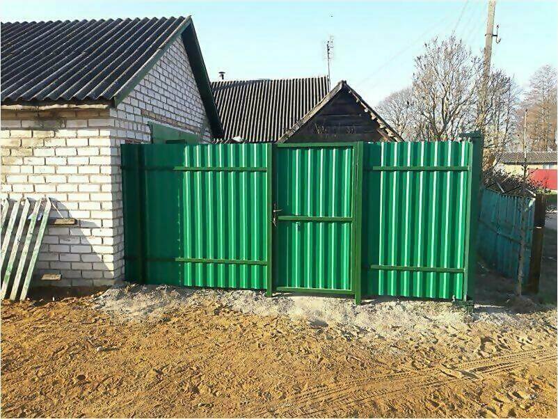 Забор, ворота, калитка из зеленого профлиста 150м фото 1 в Наро-Фоминске