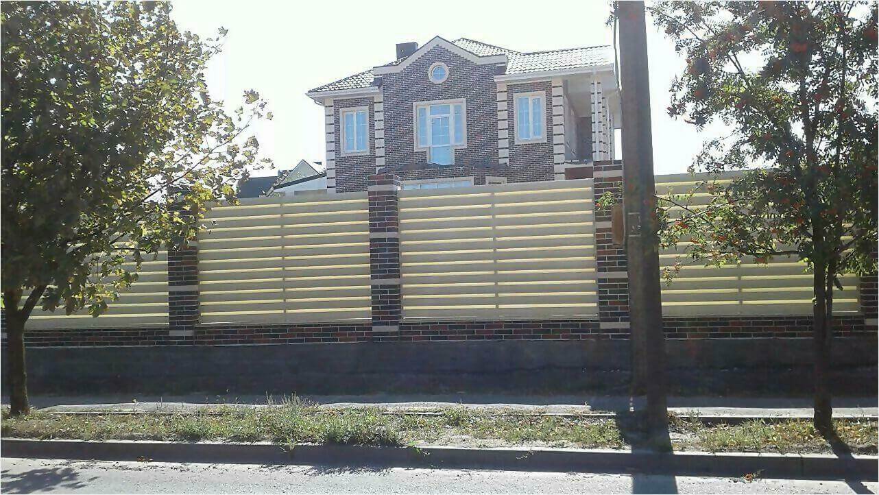 Забор из штакетника 115м фото2 в Наро-Фоминске