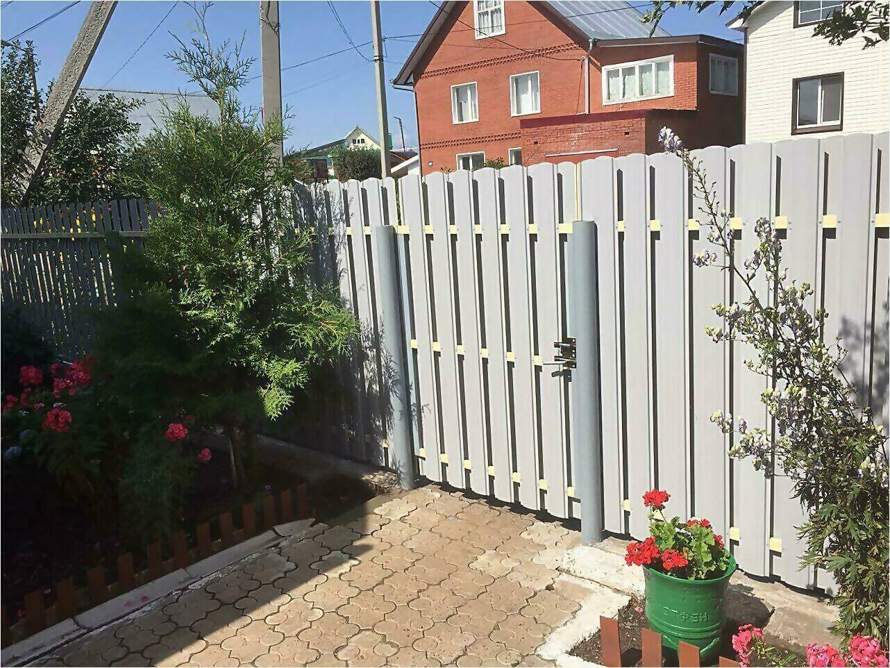 Забор из штакетника 65м фото4 в Наро-Фоминске