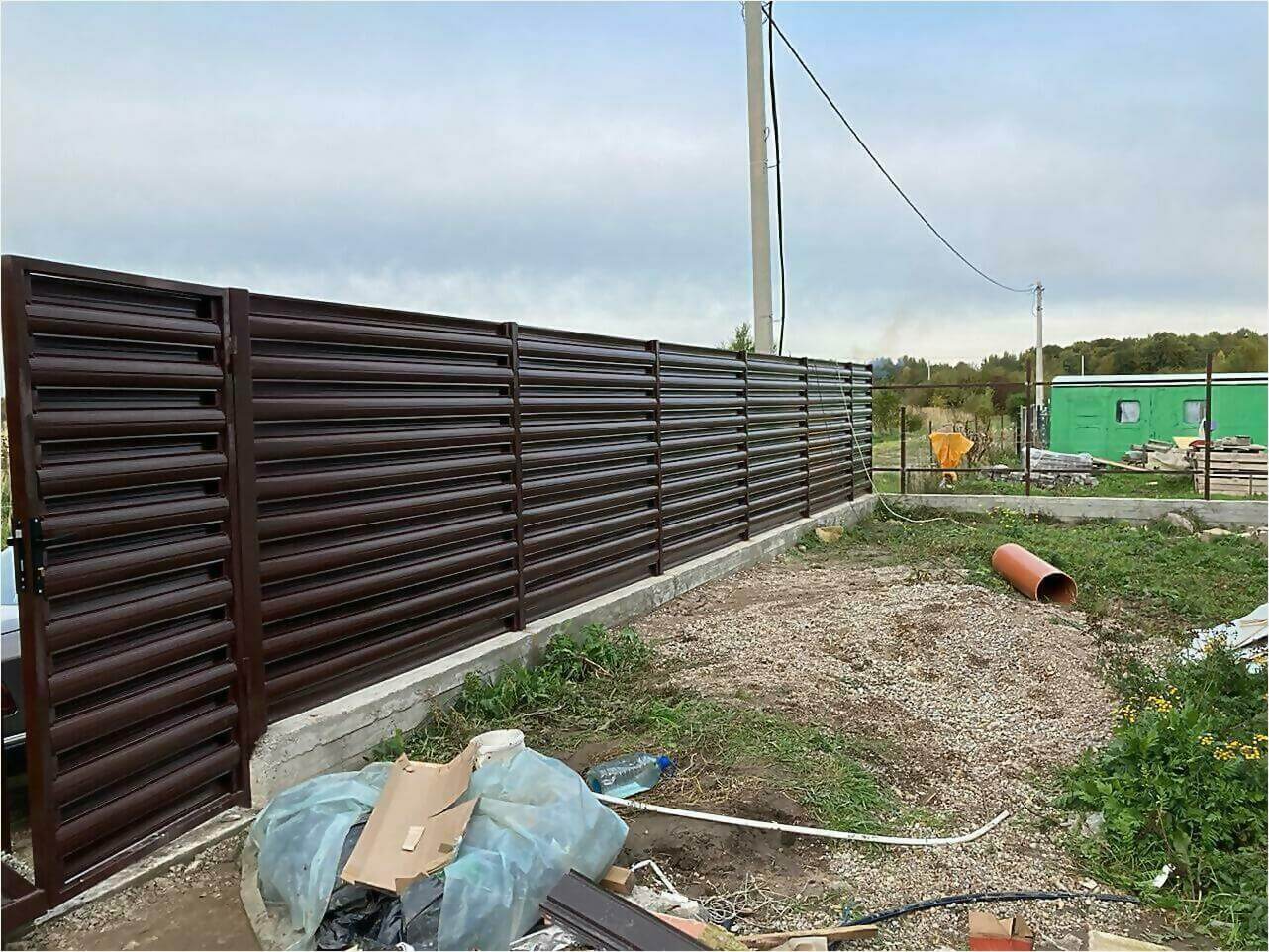 Забор из штакетника 85м фото6 в Наро-Фоминске