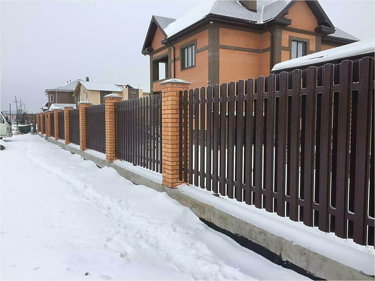 Забор из штакетника 95м фото1 в Наро-Фоминске