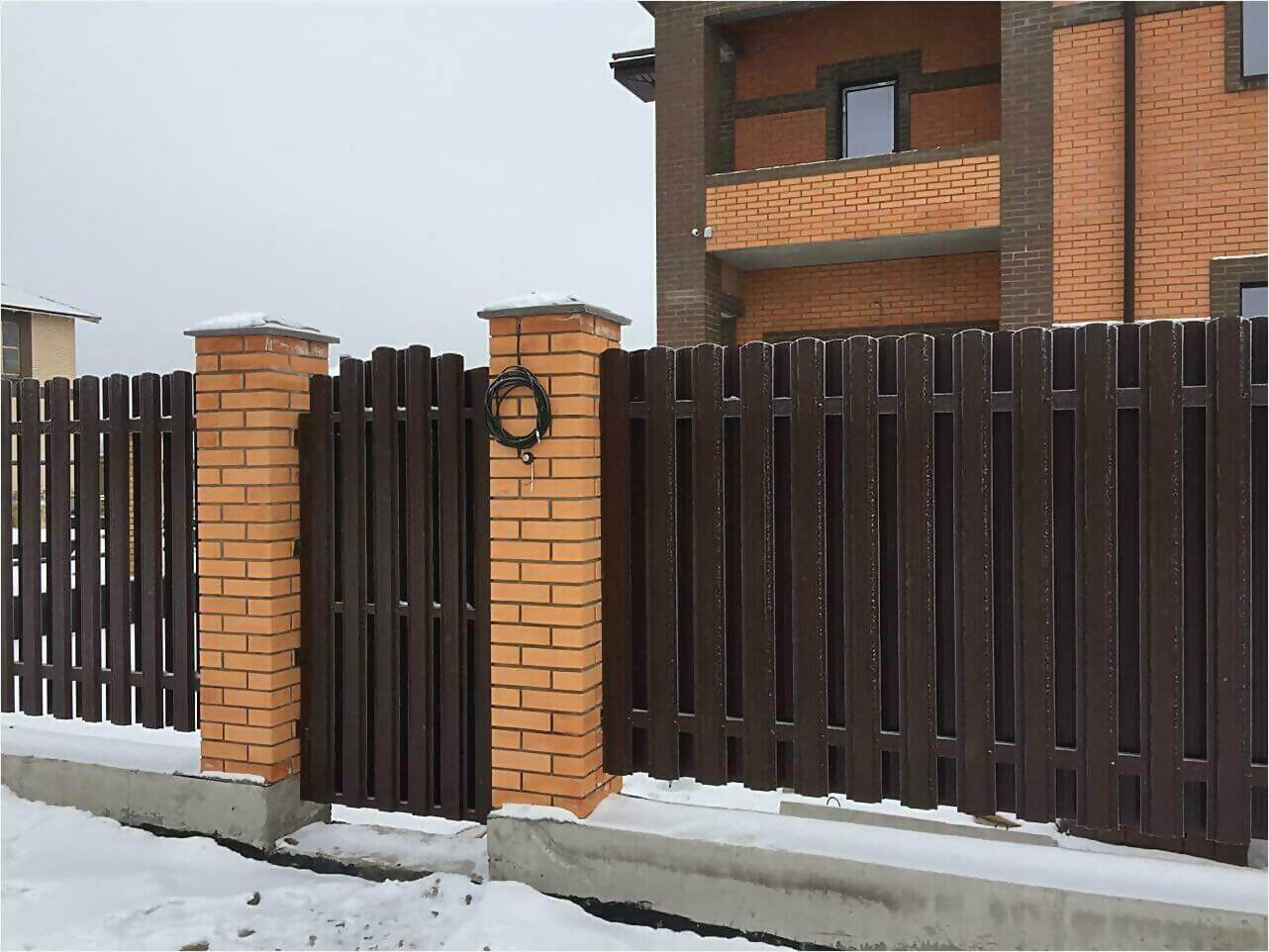 Забор из штакетника 95м фото2 в Наро-Фоминске