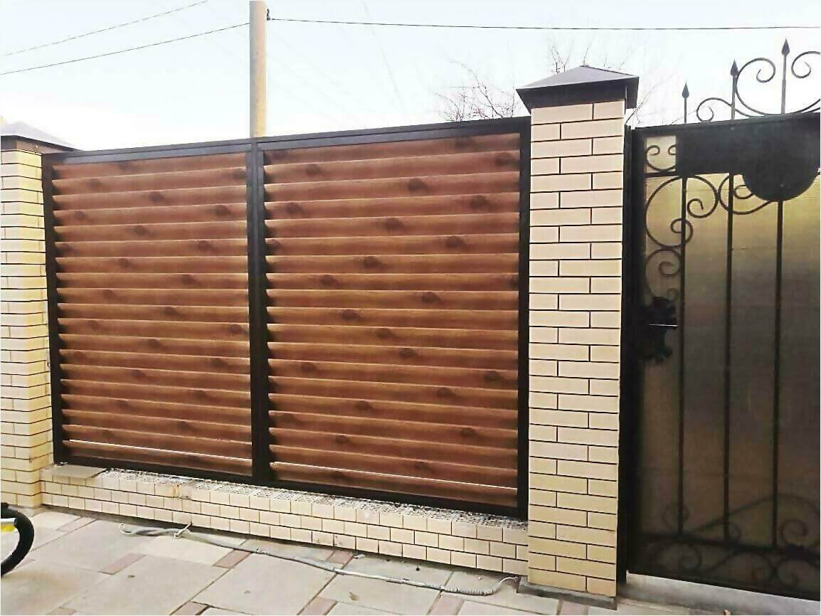 Забор жалюзи 50м светлое дерево фото8 в Наро-Фоминске