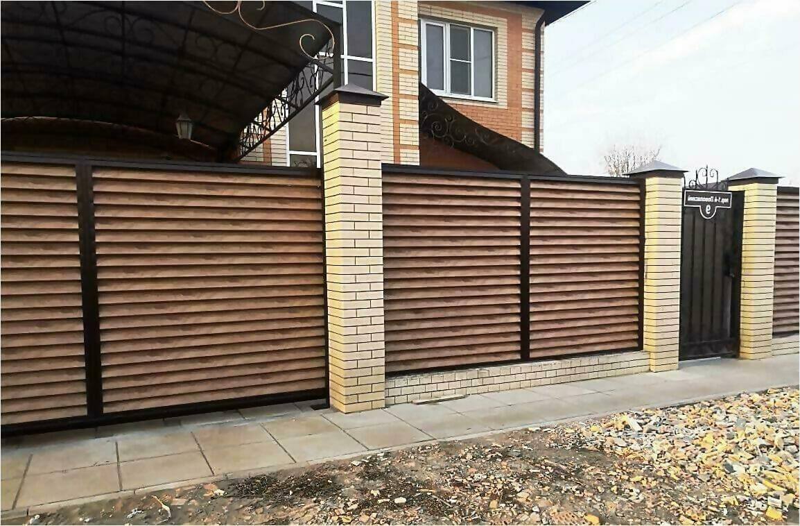 Забор жалюзи 50м светлое дерево фото5 в Наро-Фоминске