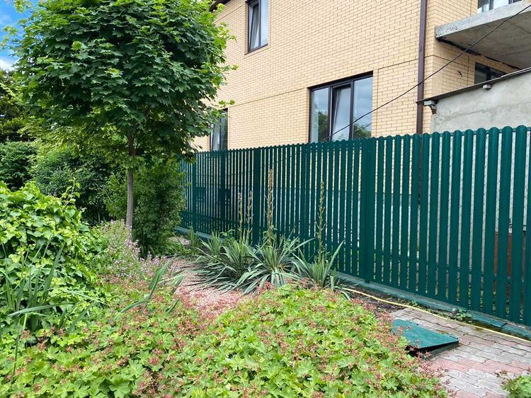 Забор из штакетника 60м Зеленый Мох фото1 в Наро-Фоминске