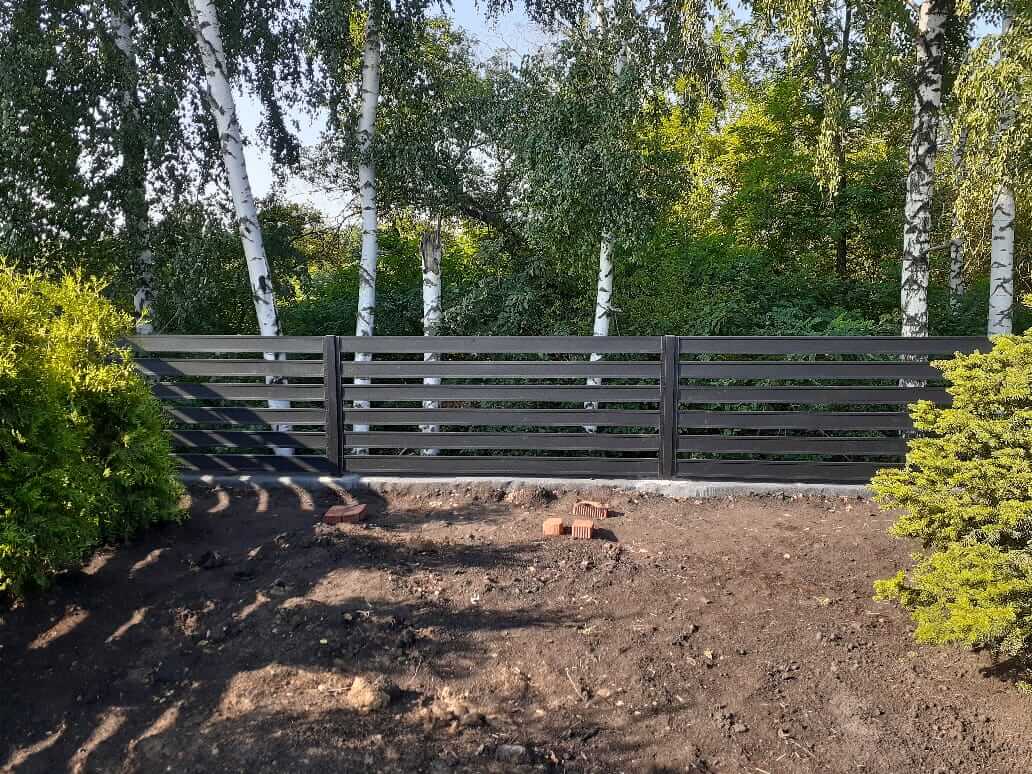 Забор-ранчо из металлопланкена 48м RAL9005 Черный МАТТЕ в Наро-Фоминске