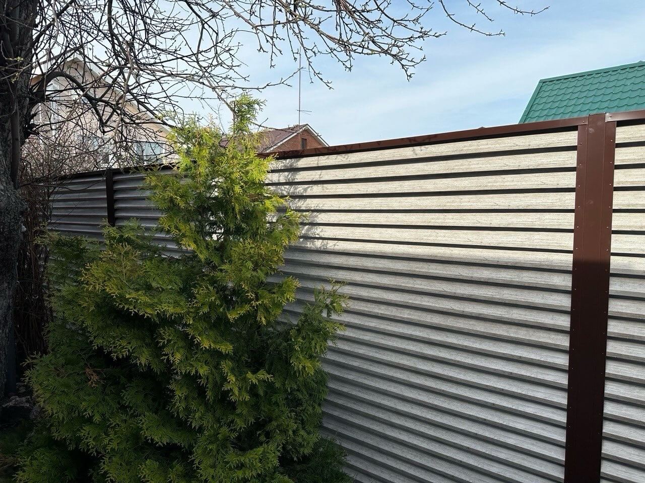 Забор-жалюзи из ламелей ЭКО-Z 32м Ясень Printech фото 1 в Наро-Фоминске