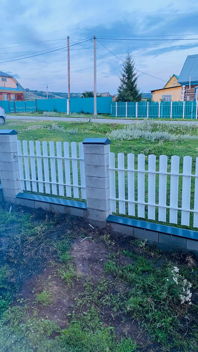 Забор из евроштакетника 16м RAL9003/9003 Белый двусторонний фото 6 в Наро-Фоминске