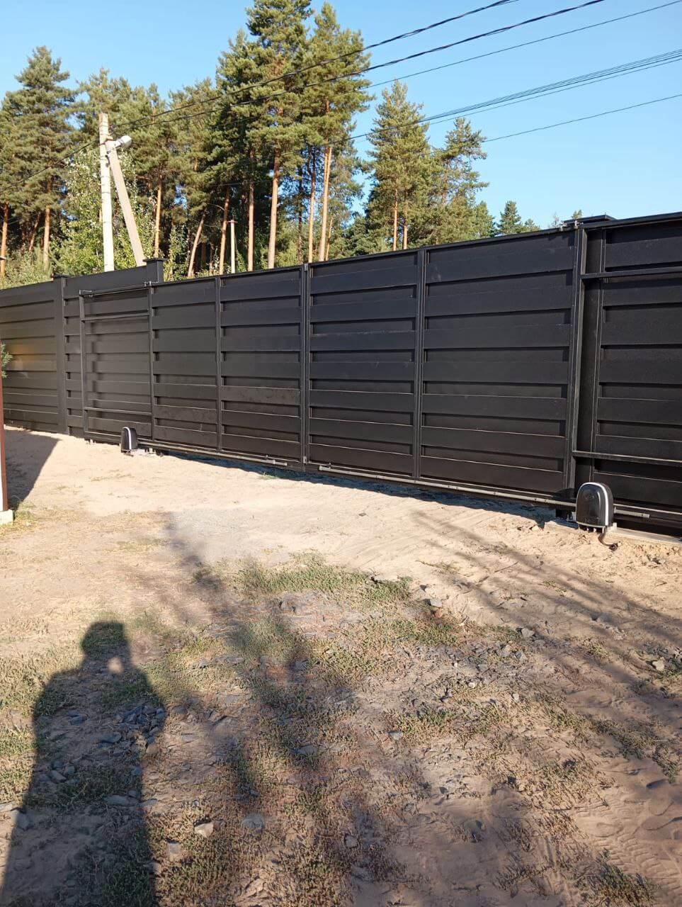Забор-ранчо из металлопланкена 37м RAL9005 Черный МАТТЕ фото 1 в Наро-Фоминске