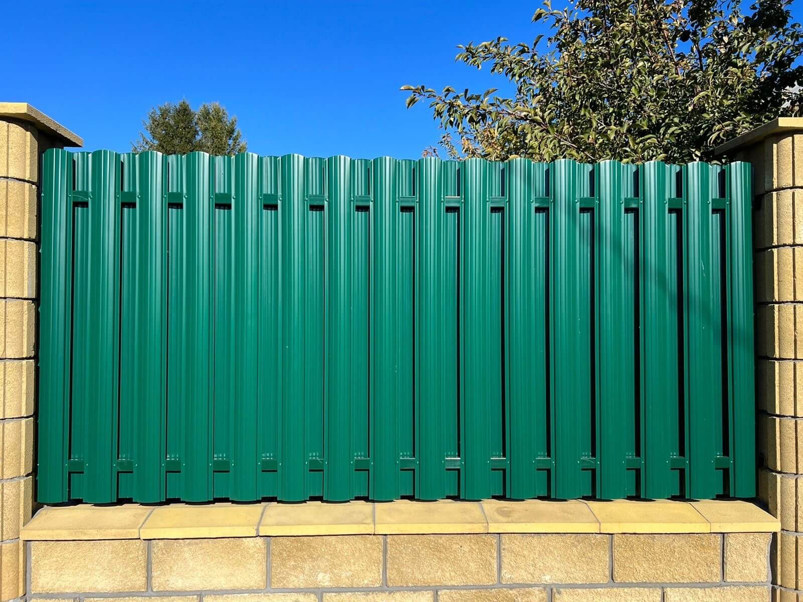 Забор из евроштакетника 22м RAL6005/6005 Зеленый Мох двусторонний в Наро-Фоминске