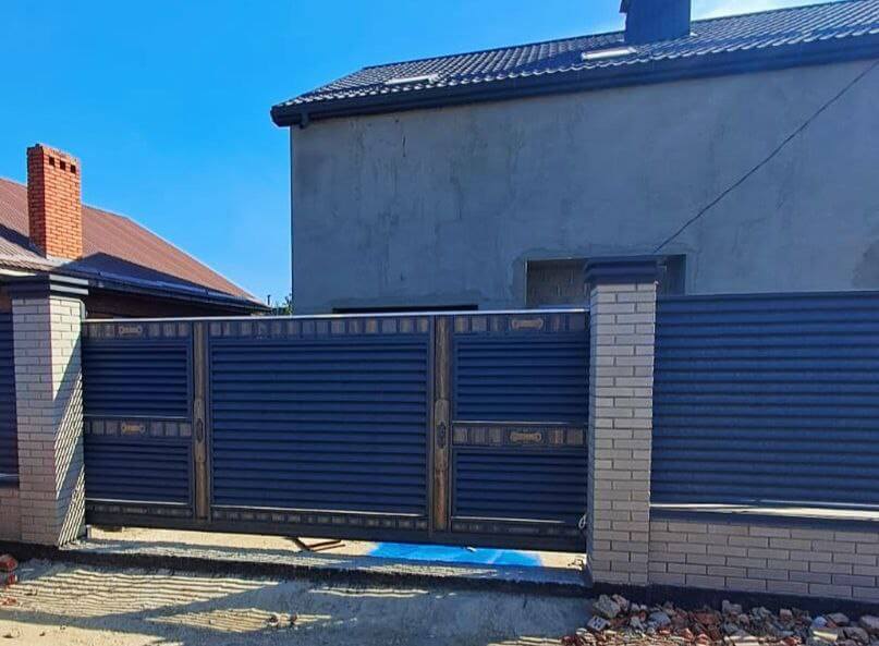Забор-жалюзи 28м RAL7024/7024 Серый Графит двусторонний МАТТЕ в Наро-Фоминске