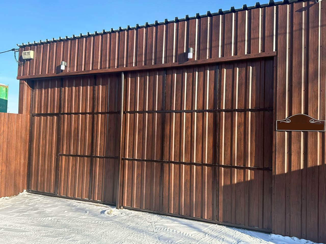 Забор из профнастила НС-21 22м Античное Дерево Принтек фото 1 в Наро-Фоминске