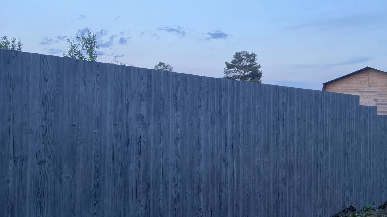 Забор из профнастила НС-10 42м Светлая Береза SteelArt фото 4 в Наро-Фоминске