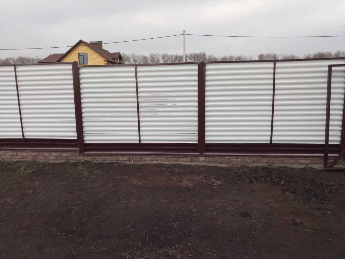 Забор-жалюзи 22м RAL9003/9003 Белый двусторонний фото 1 в Наро-Фоминске