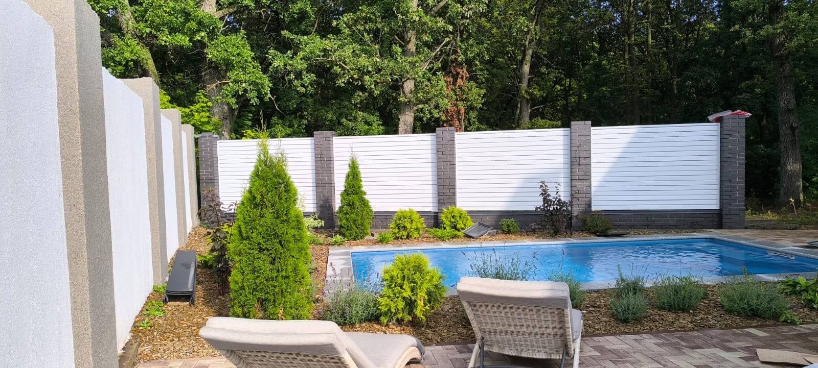 Забор-жалюзи из ламелей Хай-Тек 54м RAL9003 Белый фото 1 в Наро-Фоминске