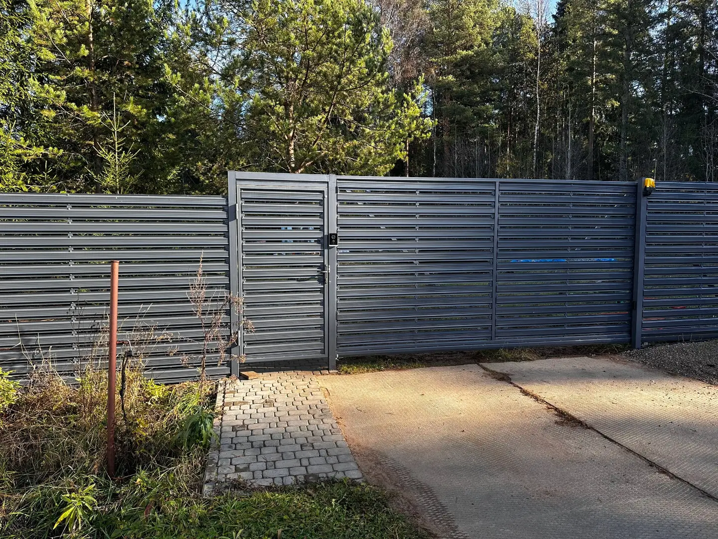 Забор-ранчо из евроштакетника 10м RAL7024 Серый Графит в Наро-Фоминске